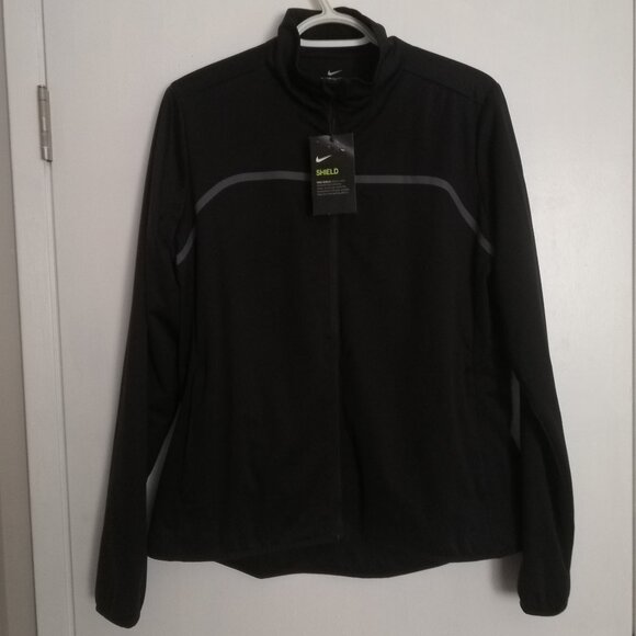 Nike New Women's Black Golf Shield Jacket - Size L - Picture 1 of 9